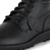 Kickers Kick Hi para hombre, cuero acolchado, negro