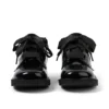 Kickers Kick Hi Ribbon para niña, charol negro