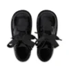 Kickers Kick Hi Ribbon para niña, charol negro