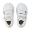 Kickers Kick Hi Roll de cuero para niños, unisex, blanco