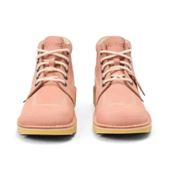 Kickers Kick Hi unisex para adultos en nubuck rosa claro
