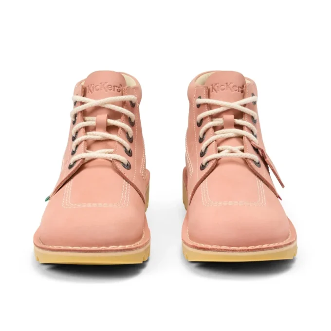 Kickers Kick Hi unisex para adultos en nubuck rosa claro