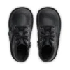 Kickers Kick Hi Zip de cuero alternativo para niños, unisex, negro