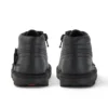 Kickers Kick Hi Zip de cuero alternativo para niños, unisex, negro