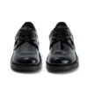 Kickers Kick Lo para mujer, piel alternativa charol, negro