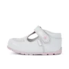 Kickers Kick T Galactic para bebés, charol blanco/rosa