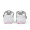 Kickers Kick T Galactic para bebés, charol blanco/rosa