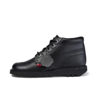 Kickers para mujer adultas, modelo Kick Hi, de piel negra