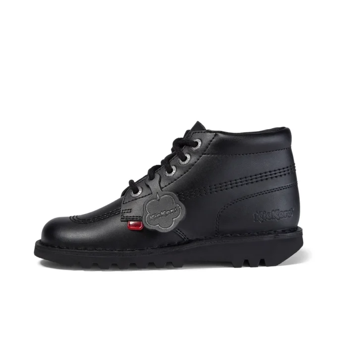 Kickers para mujer adultas, modelo Kick Hi, de piel negra