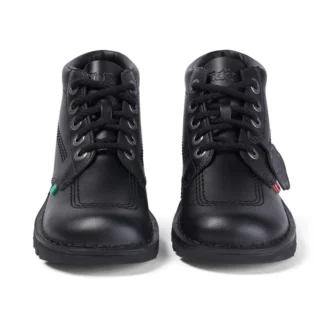 Kickers para mujer adultas, modelo Kick Hi, de piel negra