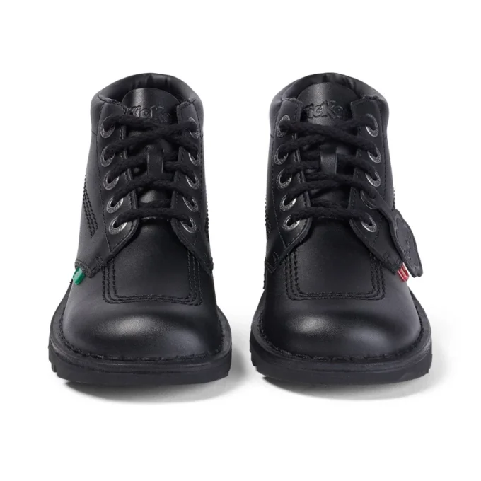 Kickers para mujer adultas, modelo Kick Hi, de piel negra