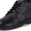 Kickers para mujer adultas, modelo Kick Hi, de piel negra