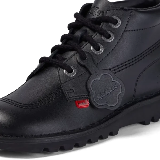 Kickers para mujer adultas, modelo Kick Hi, de piel negra