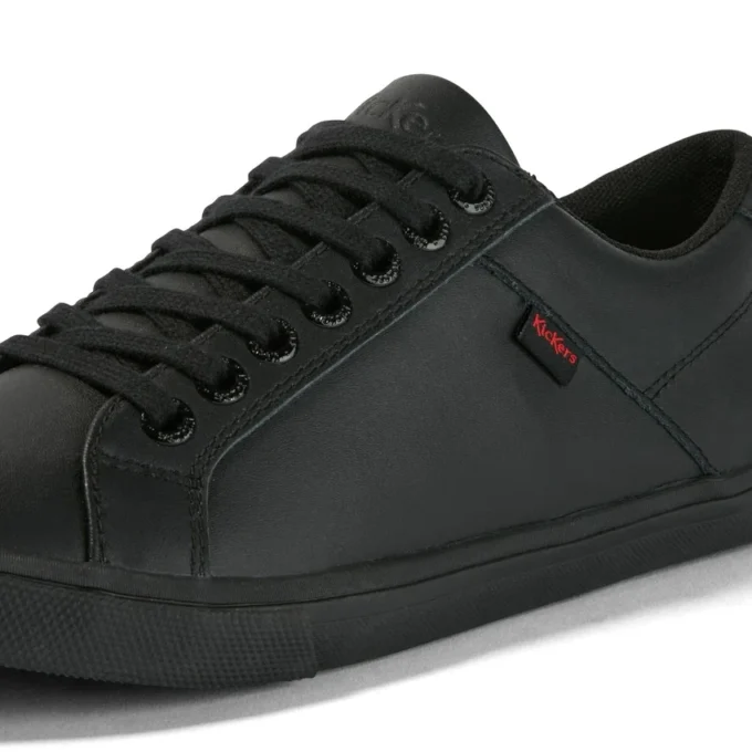 Kody Lo de cuero negro unisex para jóvenes