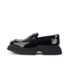 Mocasines Kenzi de piel para mujer joven, color negro