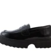 Mocasines Kenzi de piel para niñas, color negro
