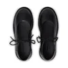 Mocasines Kori MJ con cordones de cuero para mujer, color negro