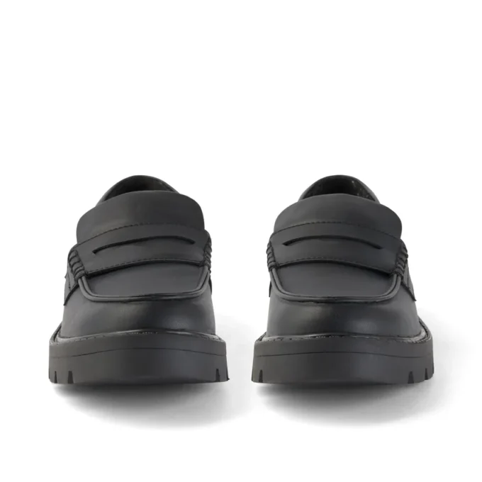 Mocasines Kori para mujer, alternativos al cuero, negros
