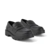 Mocasines Kori para mujer, alternativos al cuero, negros