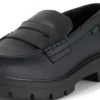 Mocasines Kori para mujer, alternativos al cuero, negros
