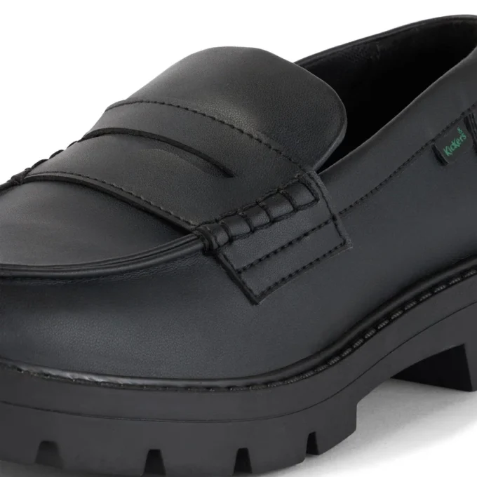 Mocasines Kori para mujer, alternativos al cuero, negros