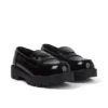 Mocasines Kori para mujer, de charol negro