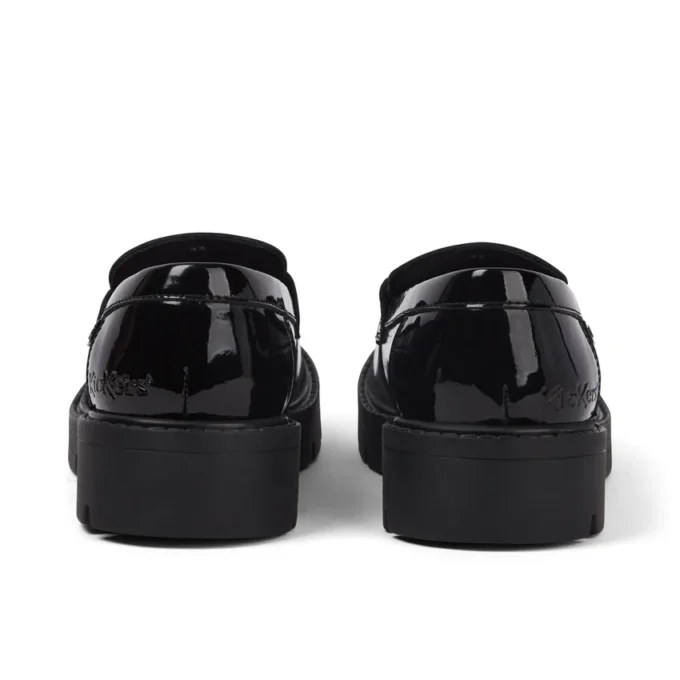 Mocasines Kori para mujer, de charol negro