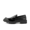 Mocasines Kori para mujer, de piel, negros
