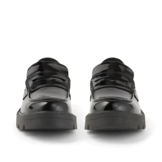 Mocasines Kori para mujer, de piel, negros