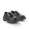 Mocasines Kori para mujer, de piel, negros