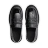 Mocasines Kori para mujer, de piel, negros
