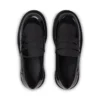 Mocasines Kori para mujer joven, charol negro