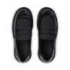 Mocasines Kori para mujer, piel de cocodrilo, negro