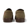 Mocasines Lennon unisex para adulto, de piel verde oscuro