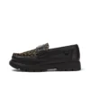 Mocasines Lennon unisex para adulto, piel negra