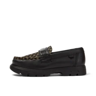Mocasines Lennon unisex para adulto, piel negra