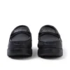 Mocasines Lennon unisex para adulto, piel negra