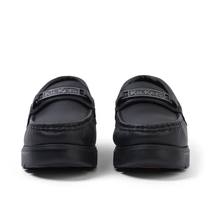 Mocasines Lennon unisex para adulto, piel negra