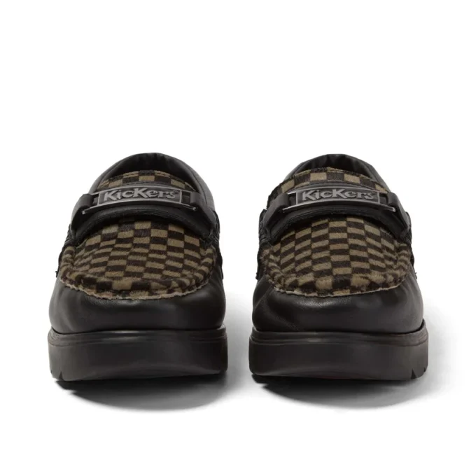 Mocasines Lennon unisex para adulto, piel negra