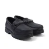 Mocasines Lennon unisex para adulto, piel negra