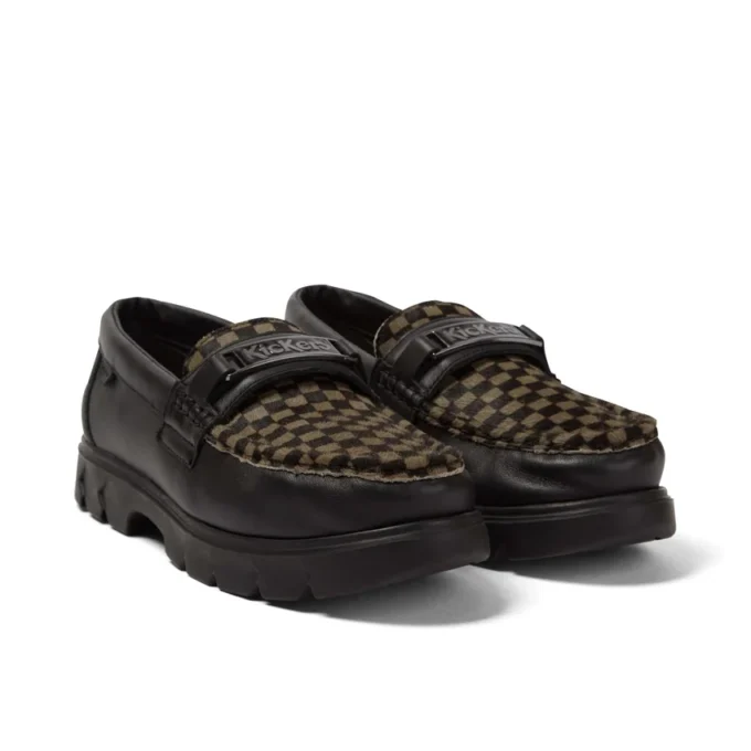 Mocasines Lennon unisex para adulto, piel negra