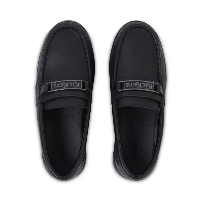Mocasines Lennon unisex para adulto, piel negra