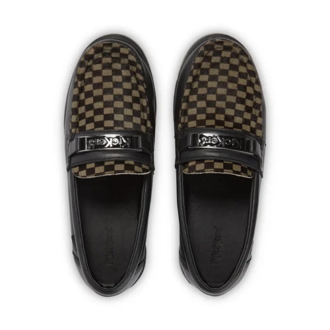 Mocasines Lennon unisex para adulto, piel negra