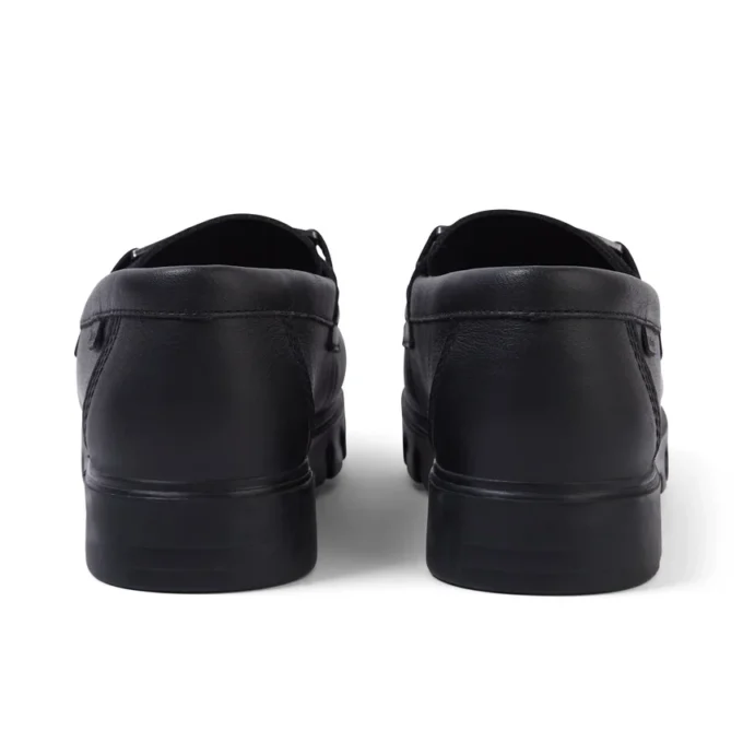 Mocasines Lennon unisex para adulto, piel negra