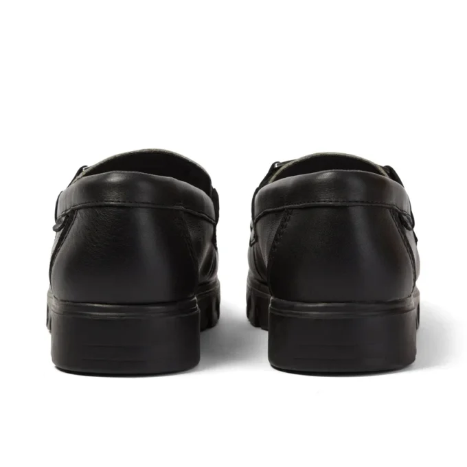 Mocasines Lennon unisex para adulto, piel negra