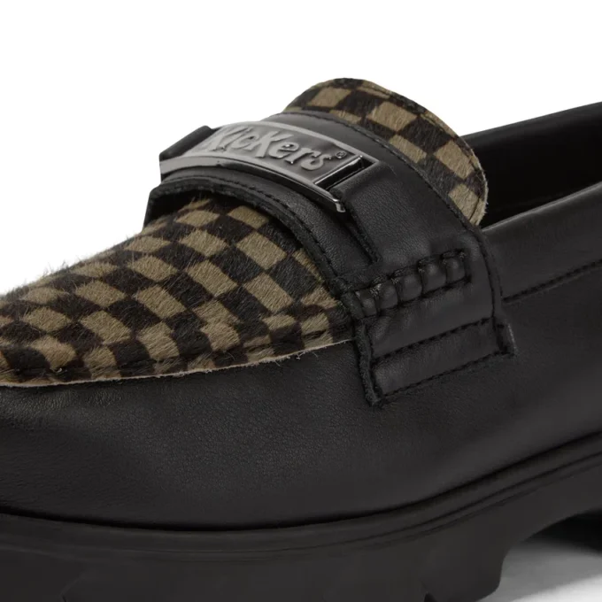 Mocasines Lennon unisex para adulto, piel negra