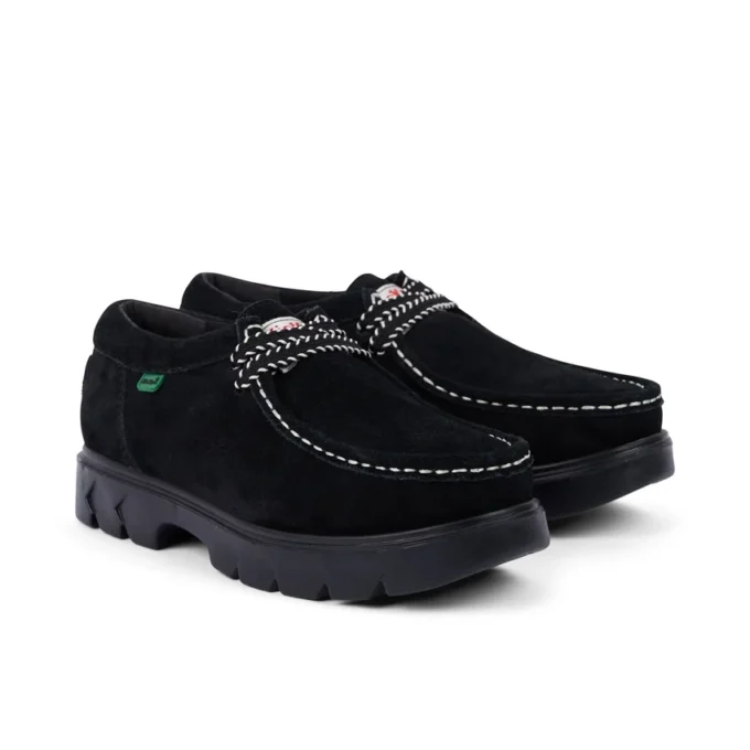 Mocasines Lennon Wall de ante negros unisex para adulto