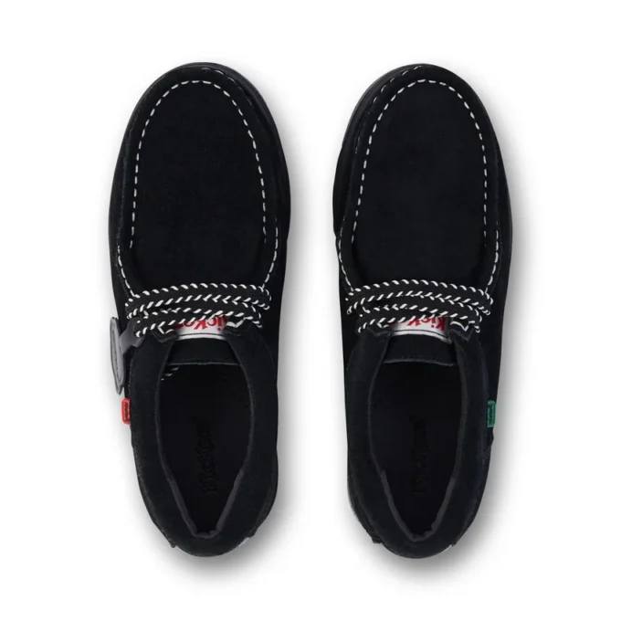 Mocasines Lennon Wall de ante negros unisex para adulto