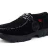 Mocasines Lennon Wall de ante negros unisex para adulto