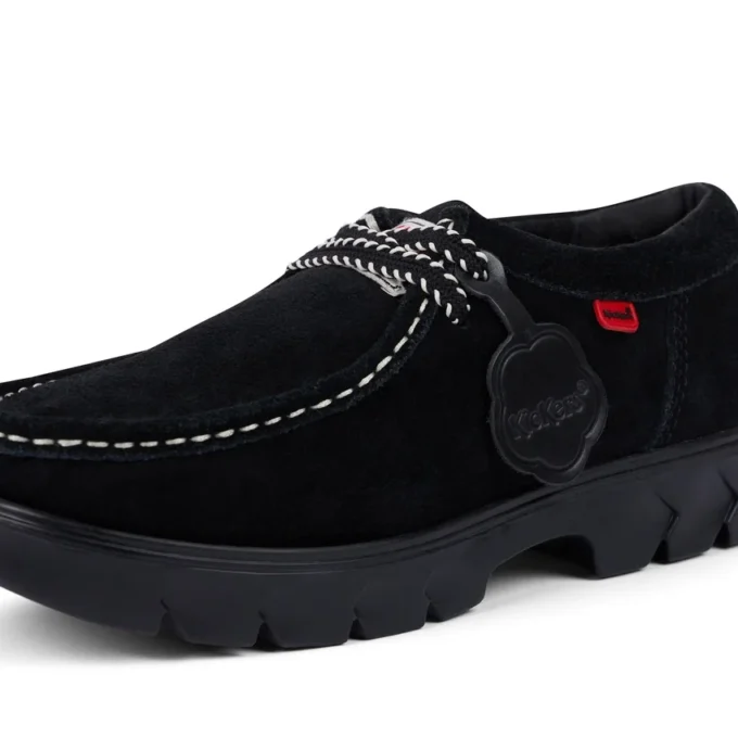 Mocasines Lennon Wall de ante negros unisex para adulto